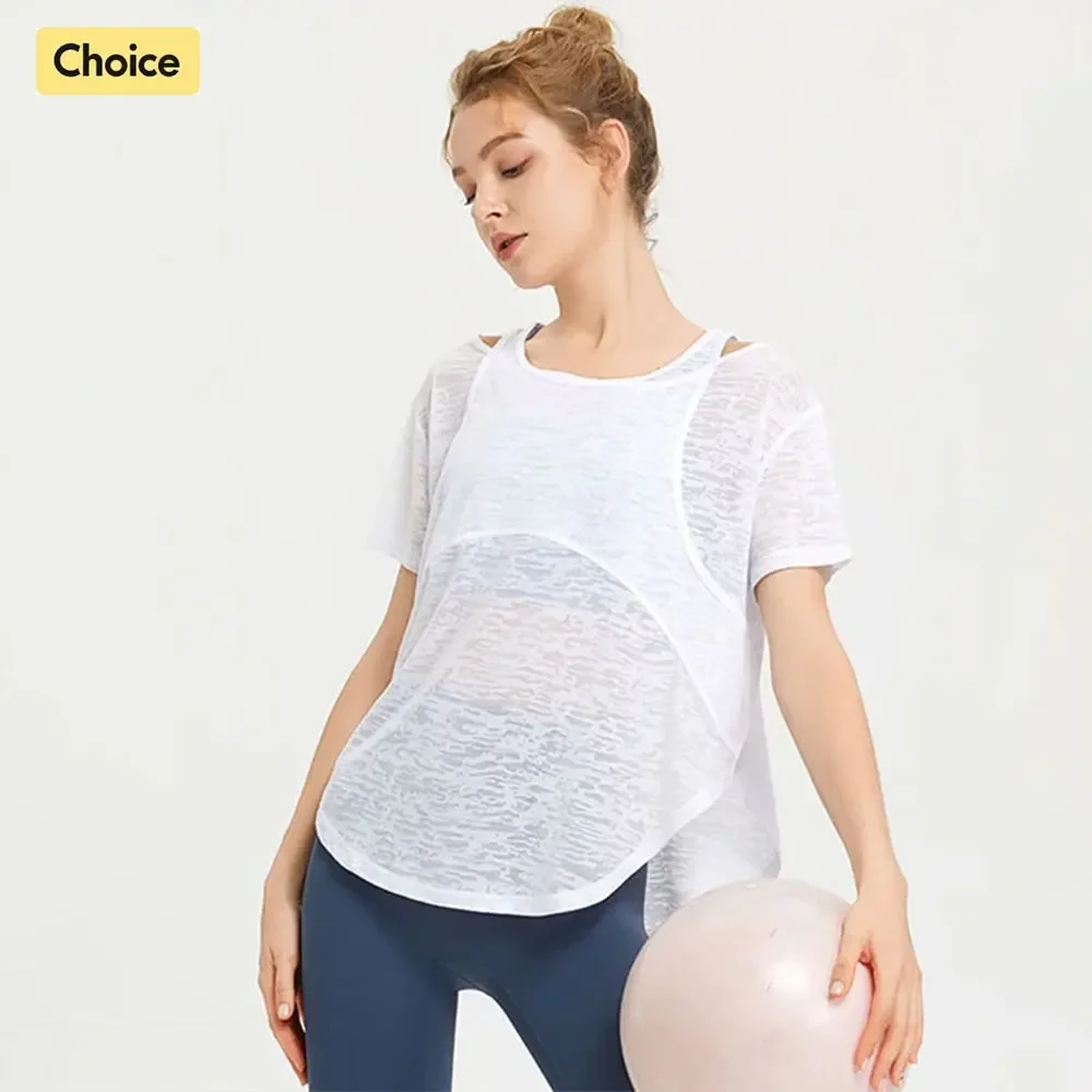 Yoga Fitness Outfit - Stown Sportswear Damen Fitness Kleidung T-Shirt