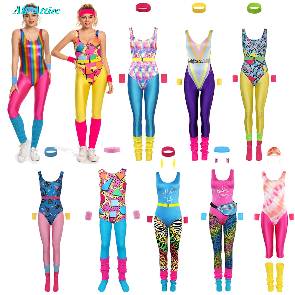 Yoga Fitness Outfit - Yoga Sportswear Fitness Hippie Fantasia 80er