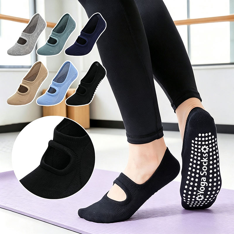 Yoga Fitness Workout - Rutschfeste Rückenfreie Yoga-Socken für Damen in