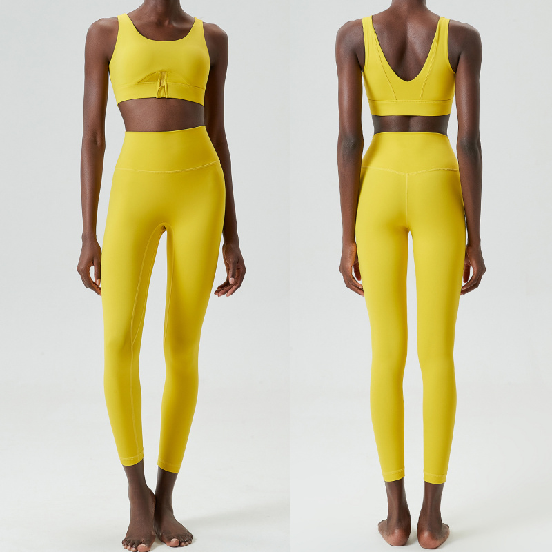 Zwei Stücke Set Zipper Yoga Sp – Yoga Fitness Outfit Bewertung und Preis